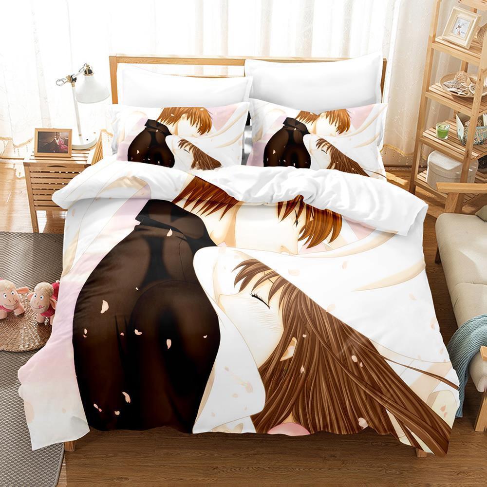 3D Print Anime Fruits Basket Bedding Set Single Twin Full Queen King Size Bed Set Adult Kid Bedroom Duvetcover Sets Home Textile