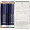 Pilot PF-2S-12C Rubbed and Erase Colored Pencils, Friction Colored Pencils, Set of 12
