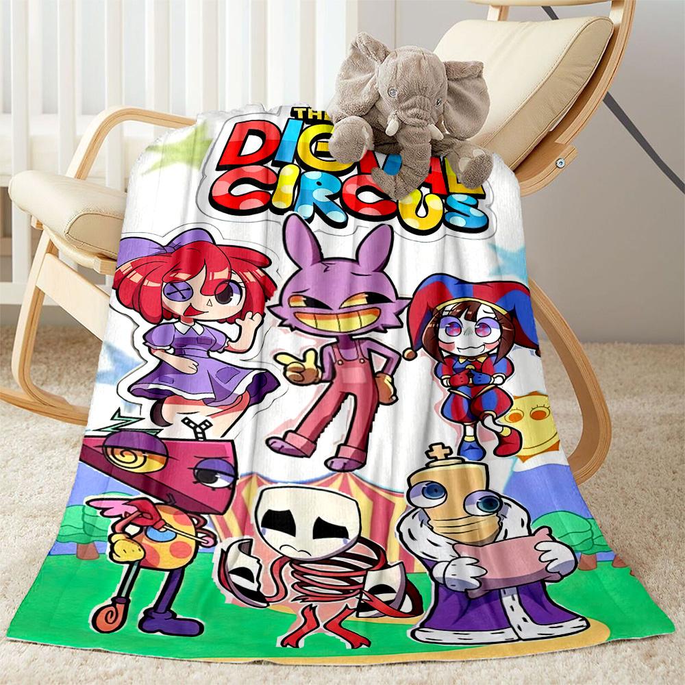 Digital Circus Blanket Ultra-Soft Great for Sofa Couch Bedding for All Seasons Modern Style Unique Gift for Family and Friends Camping