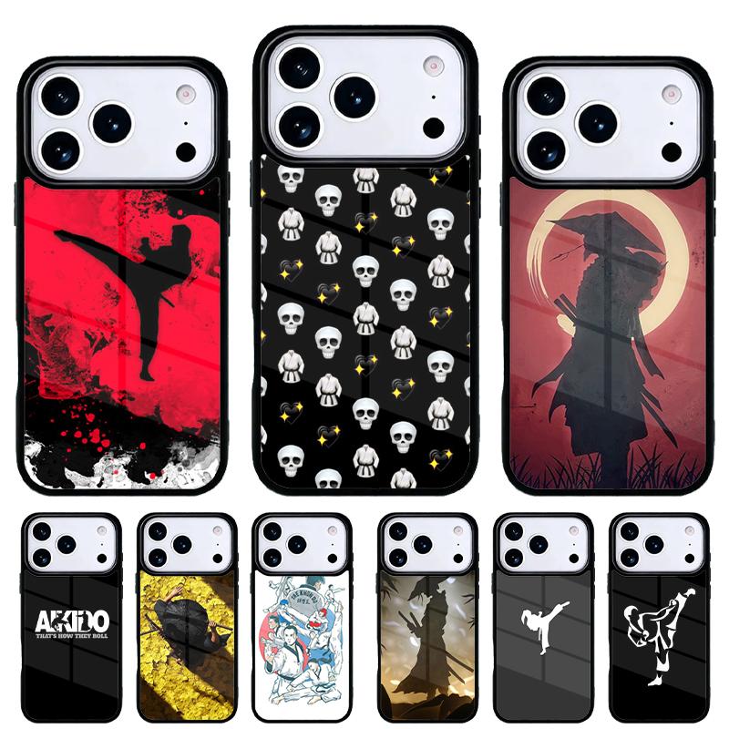 Japan Martial Aikido Phone Case for iPhone 17 16 15 14 13 Pro Max Back Cover for 12 11 Pro Coque