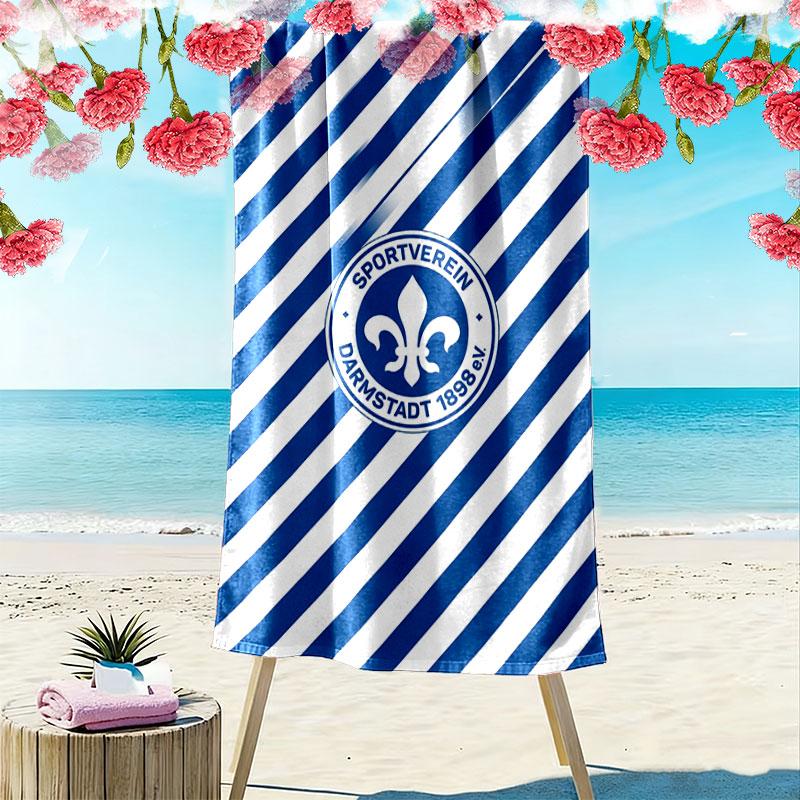 Darmstadt Spirit Print Strandtuch, Großes Weiches Schnelltrocknendes Handtuch für Strand Camping Schwimmen