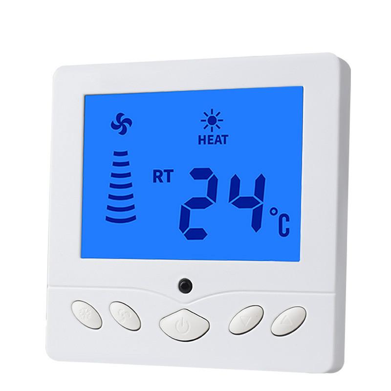 Termostato LCD per climatizzatore, ventola, termoregolatore, temperatura, pannello interruttori termometro a controllo intelligente