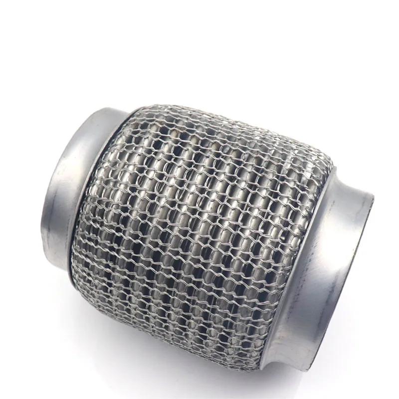 ID:65MM/75MM Auto Výfuková Trubka Teleskopická Flexibilní Spojka Ocelová Síťovina Vlnovec Nerezová Ocel Tlumič Potrubí Svařované Univerzální