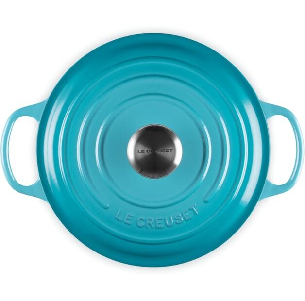 Cast Iron Roaster Le Creuset Signature Round 24 Cm Caribbean 4.2 L (21177241702430)