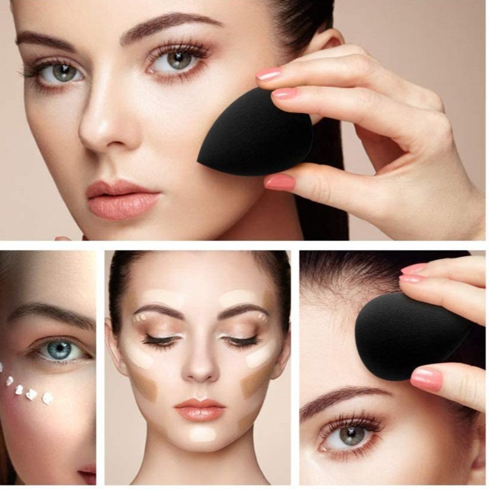 10Pcs Makeup Sponge Wet Dry Dual Use Egg Puff for Liquid Cream Powder Blending Sponge Set All Skin Cosmetic Accessories