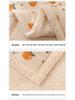 Three-Layer Quilted Milk Velvet Cartoon Blanket - Thick, Machine Washable, Ideal for Autumn/Winter Naps