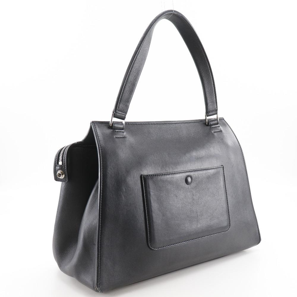 CELINE Edge medium Shoulder Bag Handbag By color Black / beige leather Women Used