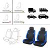 AUTOPLUS Blue Universal Seat Car Cover Black Diamond Fabric Lattice Car Accessories Interior Fit Most Car SUV Van Seat