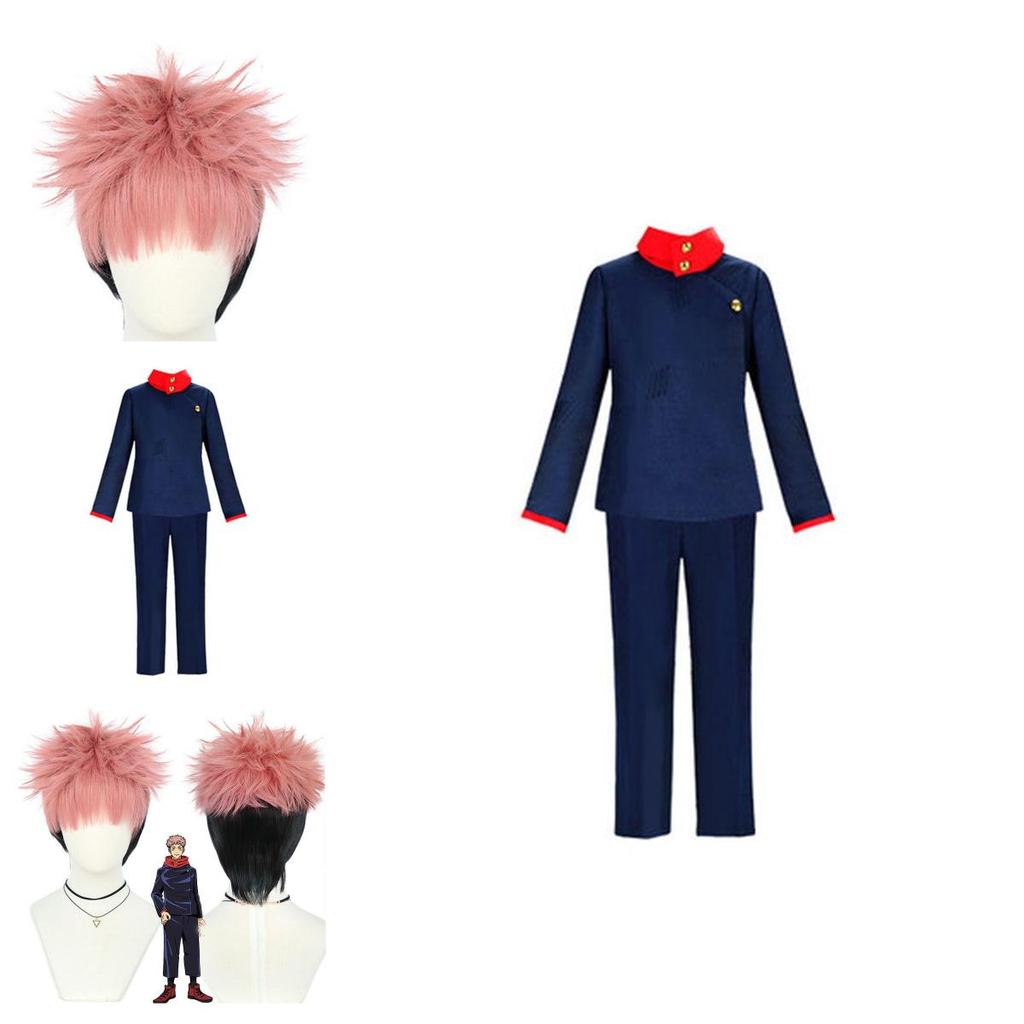 Stilvolles Jujutsu Kaisen Yuji Itadori Kostüm für Anime-Liebhaber, erhältlich in mehreren Größen