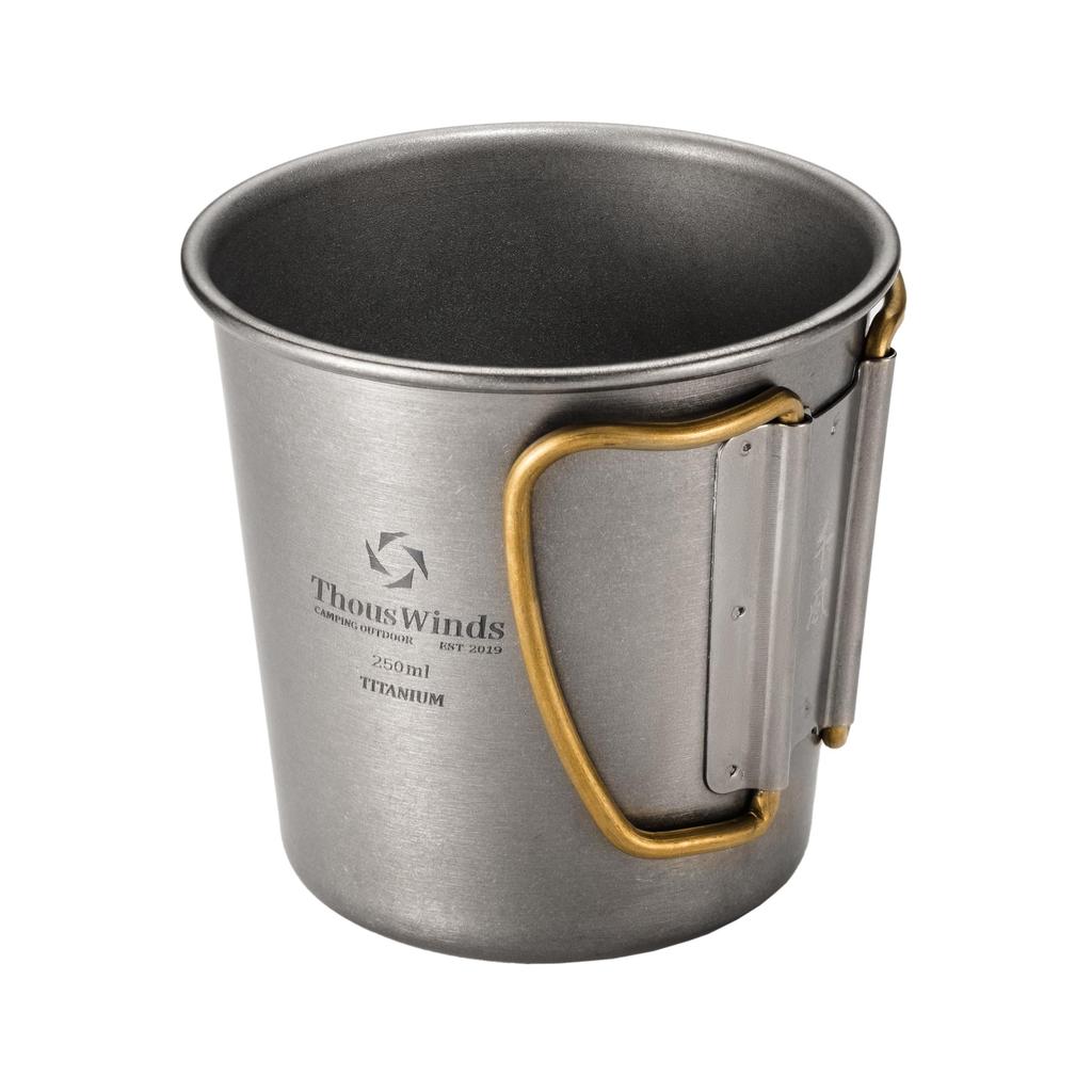 Thous Winds Titanium Single Outdoor Suitable for Direct for Solo Includes Mesh Storage Bag Mug, Cup, Mug, Lightweight, Durable, Flame, Stylish,