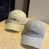 Korean-style High-quality College-style Lettered Soft-top Baseball Cap for Men and Women, Suitable for Large Head Sizes, Street Fashion, Student Sun