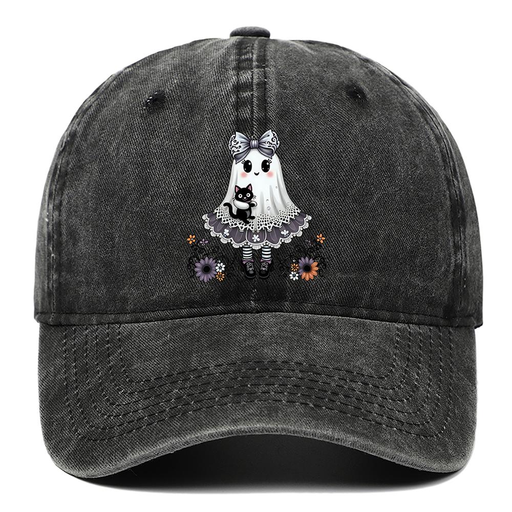Cute Ghost Printed Baseball Hats for Men and Women, Outdoor Sunscreen Hats for Spring and Summer, Adjustable and Comfortable