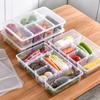 Crisper Multi Compartments Classification Storage Transparent Dustproof Large Capacity Snack Box Snack Container Fridge Food Meat Vegetable Divided