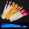 Biomimetic Bait Monochrome Flash Octopus FakeBait 10Pcs Needle Shaped Road Subbait Soft Squid Road Subbait Fishing Accessories