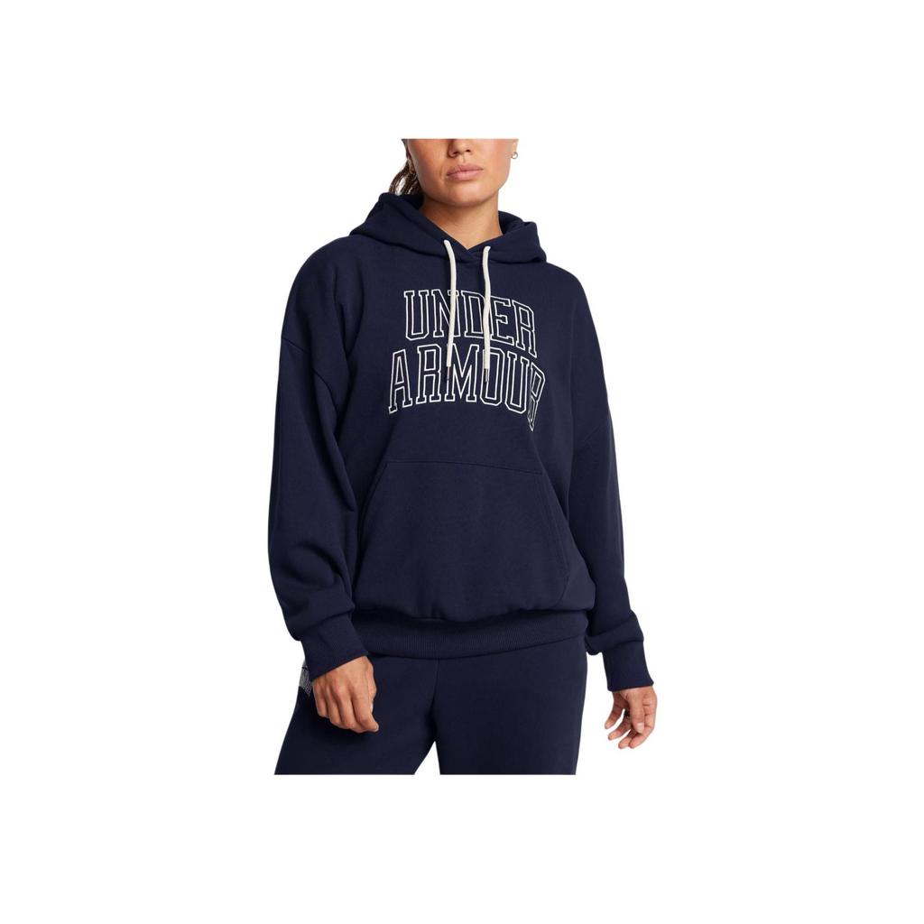 Under Armour Heavyweight Terry Oversized Hoodie Women Hoodies Midnight-Navy 1386494-410