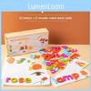 Children Letter Wooden Spelling Word Game English Cognitive Matching Toy Puzzle