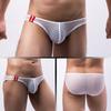 Yousheng Seksowne męskie majtki z niskim stanem Przezroczyste wydrążone biodra unoszące miękkie lekkie majtki w kształcie litery U