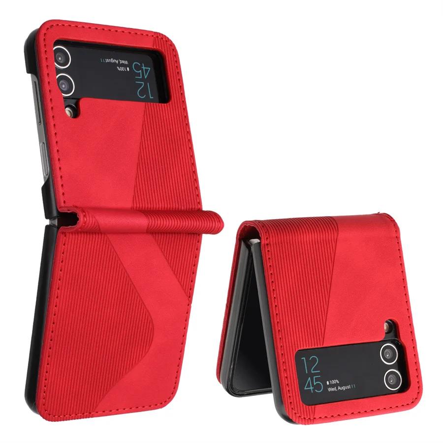 Luxury Case For Samsung Z Flip 4 5 6 Flip3 5G Leather Armor Back Cover For Samsung Galaxy Z Flip 7 FE Case Z Flip 3 5 6 7 Funda