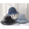 2025 Panama Denim Bucket Hats Shabby Breathable Sun Protection Fisherman Hat For Women Men Summer Sport Hiking Bob Caps