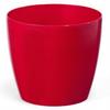 Flowerpot with Plastic Cover, Red, 13.5 Cm, Magnolia