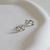 _EE33 925 Silver Mini Ribbon Earrings