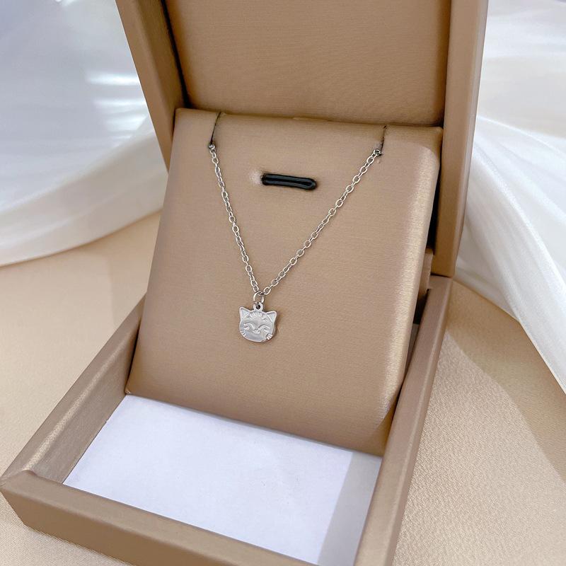 Geometric Planet Personality Minimalist Wind Furnace Real Gold Necklace Female Collarbone Chain