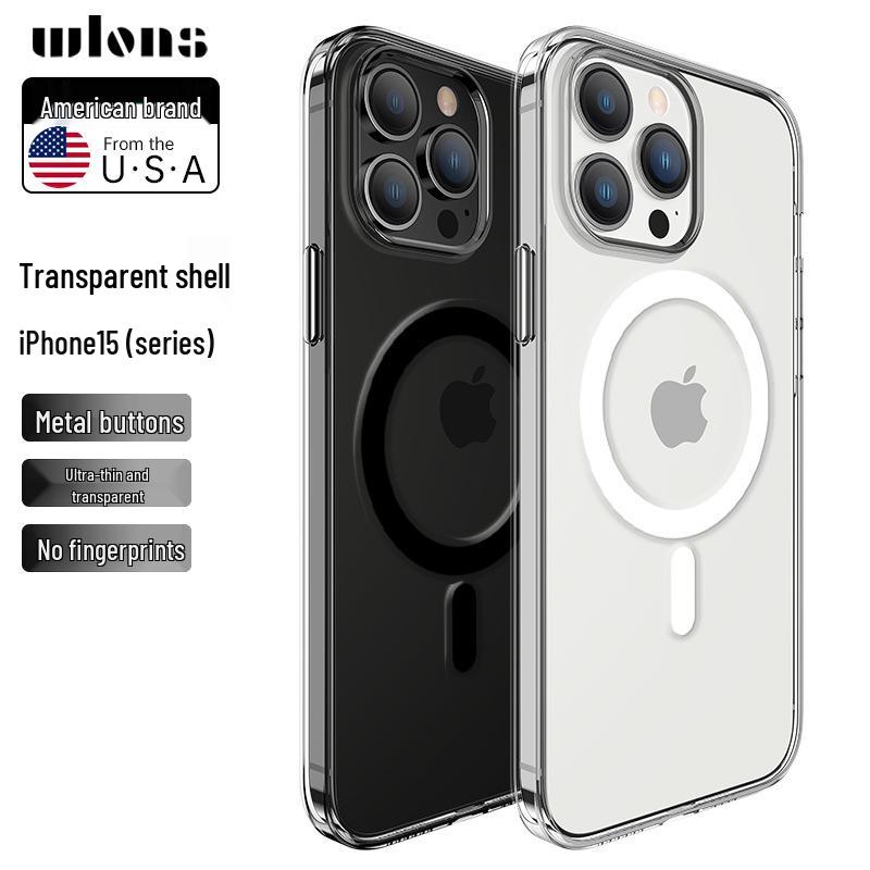Wlons Magnetische Transparente Hülle für iPhone 17 Pro Max - 4er-Pack Kompatibel mit 17AIR