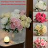 5 Heads Real Happy Flower Mini 7 Colors Natural Simulated Rose Photography Photo Gift Rose Flowers Decorative Home Decorative
