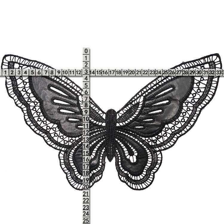"Water-Soluble Lace Polyester Butterfly Embroidery False Collar"