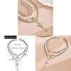 Gothic Cross Heart Pendant Necklace With Multilayer Pearl Design For Women And Men