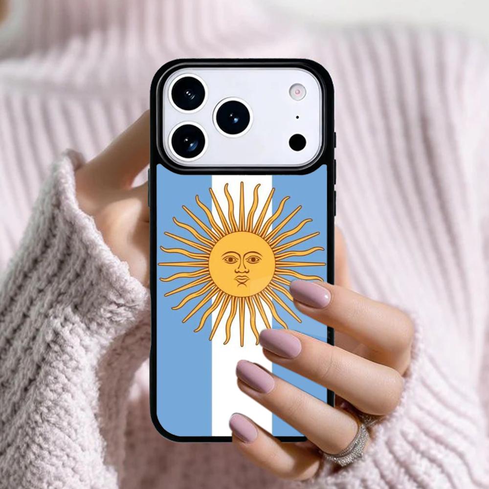 Argentinien Flagge Handyhülle Für Apple iPhone 17 Air 16E 15 14 Plus 13 12 11 Pro Max Mini Funda Cover