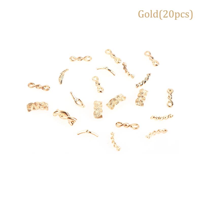 

10/20 шт. Металлическая цепочка Золото Серебро Япония Корея Украшения для нейл-арта Инструмент для дизайна ногтей своими руками 20pcs золотой