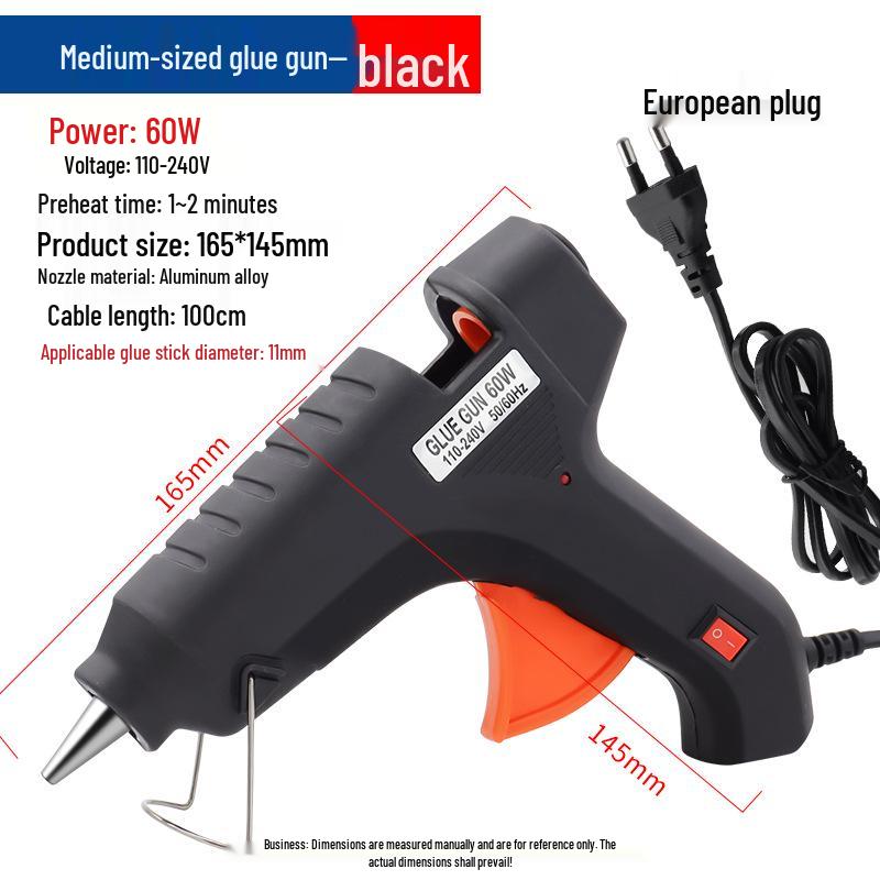 20W DIY Hot Melt Glue Gun for Household & Children's Crafts - Includes 11mm Glue Sticks