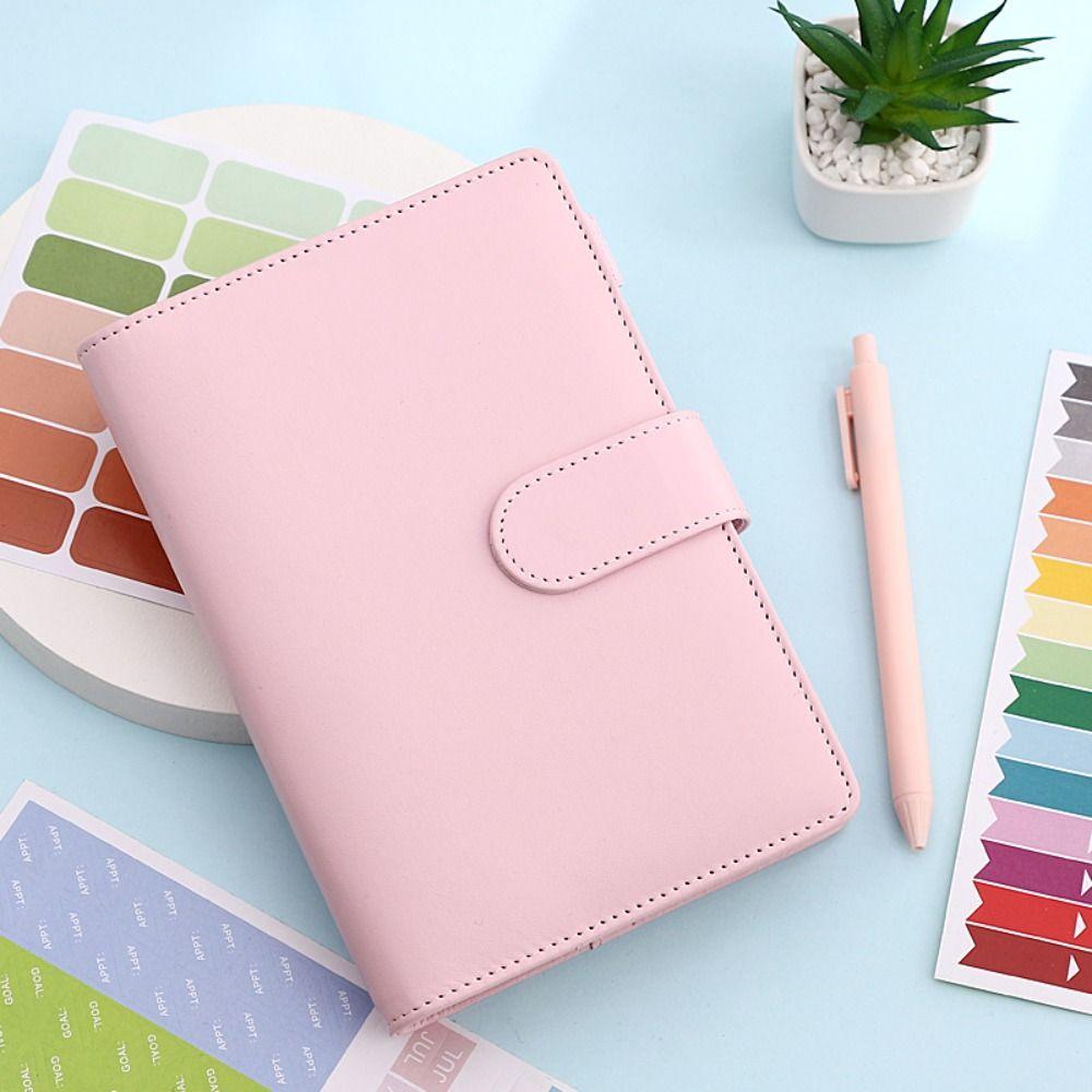 A6 Binder Ledger PU Leather Money Binder Organizer Budget Binder Notebook Office Worker
