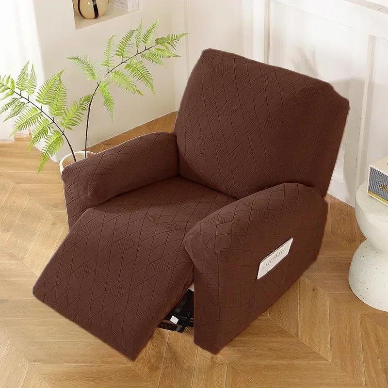 Recliner Sofa Cover Non-slip Massage  Sofa Cover All-inclusive Lounger Single Seater Couch Sofa Slipcover Armchair Cover