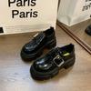 Fashion High Heels Loafers Women 2025 Spring British College Style Mary Janes shoes Chunky Platform Oxford shoes Woman Jk Uniform Shoes