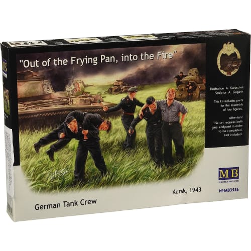 

Master Box 1/35 Scale German Tank Crew, Kursk, Departure, July 1943, Plastic Model Kit (5 Figures) MB35036