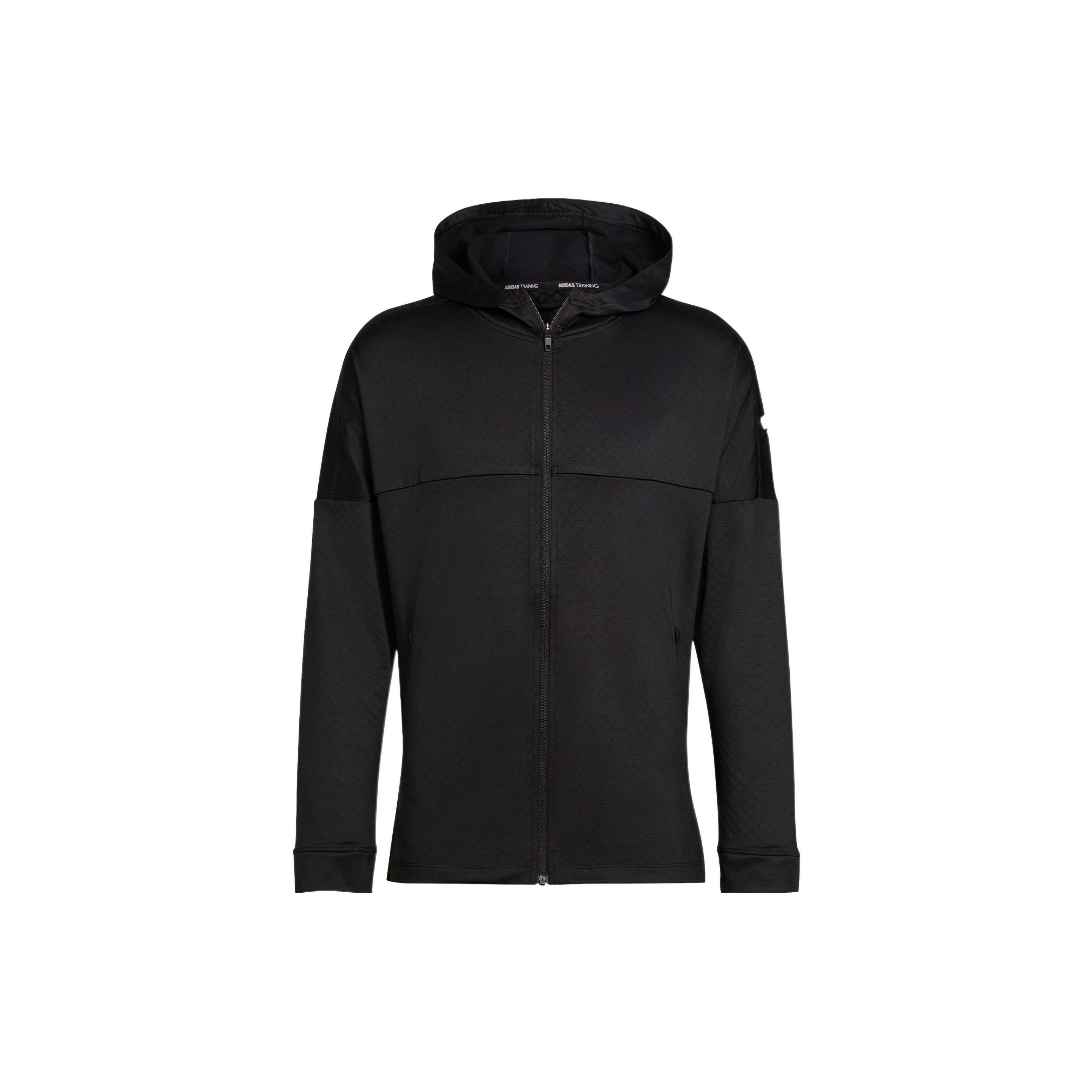 adidas Performance Men s Black Full-Zip Training Hoodie HD3518 XS