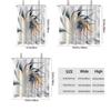 1pc Abstract Art Print Shower Curtain,with 12 Hooks,Machine Washable,for Shower Partition and Privacy Protection,Easy To Install