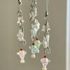 Sweet Dessert Theme Beaded Phone Strap Handmade Resin Charm for Women Girls Lovely Gift Keychain Bag Accessory