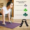 Dumbbell Set with Storage Rack, Set of 6 Dumbbells for Fitness Training, 2 X 3kg, 2 X 4kg, 2 X 5kg