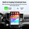 jcrwk9 Viknav Car Radio For Dodge Ram 1500 2019-2023 Tesla Touch Screen Upgrade Android Auto Stereo Wireless CarPlay GPS Navigation