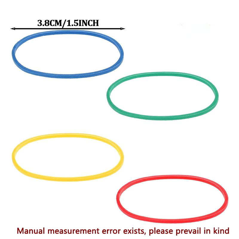 Colored Rubber Bands Elastic Rubber Bands Multi-Color Rubber Bands Office Supplies Multi-Purpose Colored Rubber Bands