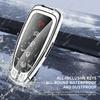 Leather Car Metal Key Case Cover for Ford Explorer Edge Escape Flex Taurus 2011 2012 2013 2014 2015 Keychain Accessories