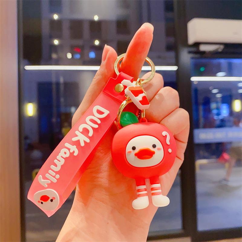 

Cute Duck Duck Family Keychain Women s Delicate Car Keychain Pendant Couple Duck School Bag Pendant Key