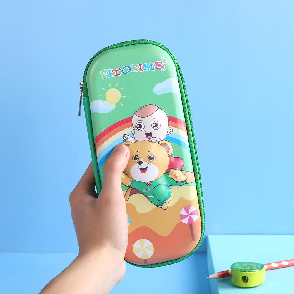 3D Cartoon Pencil Case - Cute, Large Capacity Stationery Bag for Kids, Boys & Girls