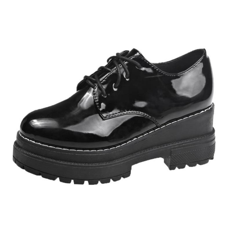 Modne płaskie mokasyny Japońskie Szkolne Brytyjski styl Jk Buty dla uczennic Dziewczyny Kobiety Kawaii Lolita Soft Girl Okrągły nosek Platforma Buty Mary Jane