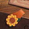 Vintage plant leather bookmark, magnetic bookmark, leather book clip, essential for students to read