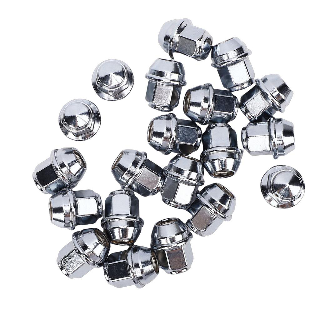 20PCS M12x1.5 Lug Nuts Set ACPA 1012 DXA Chrome Steel Front Rear Wheel Lug Nuts Replacement for Ford B Max 2012 2025