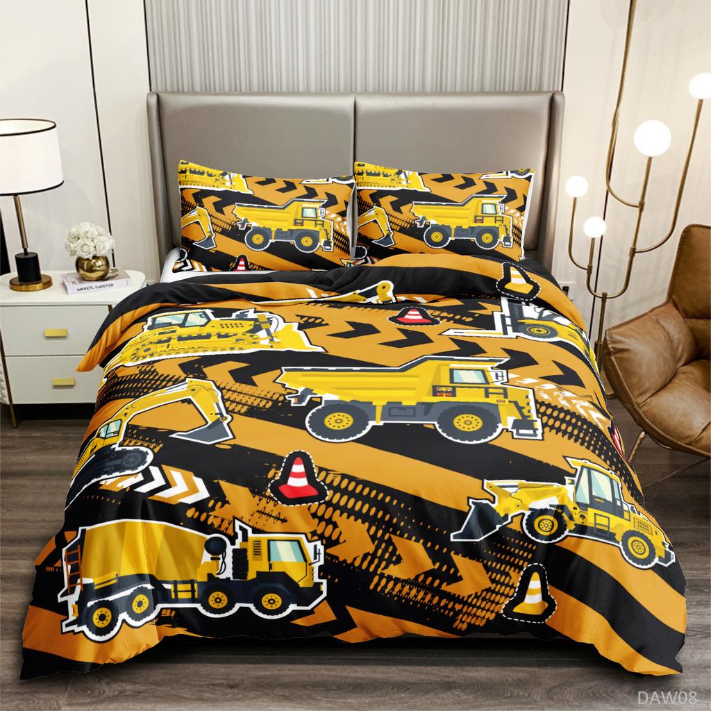 Off-Road Car Series 3D Digital Printing Kit Bedding Quilt Cover Pillowcase Three-Piece Set